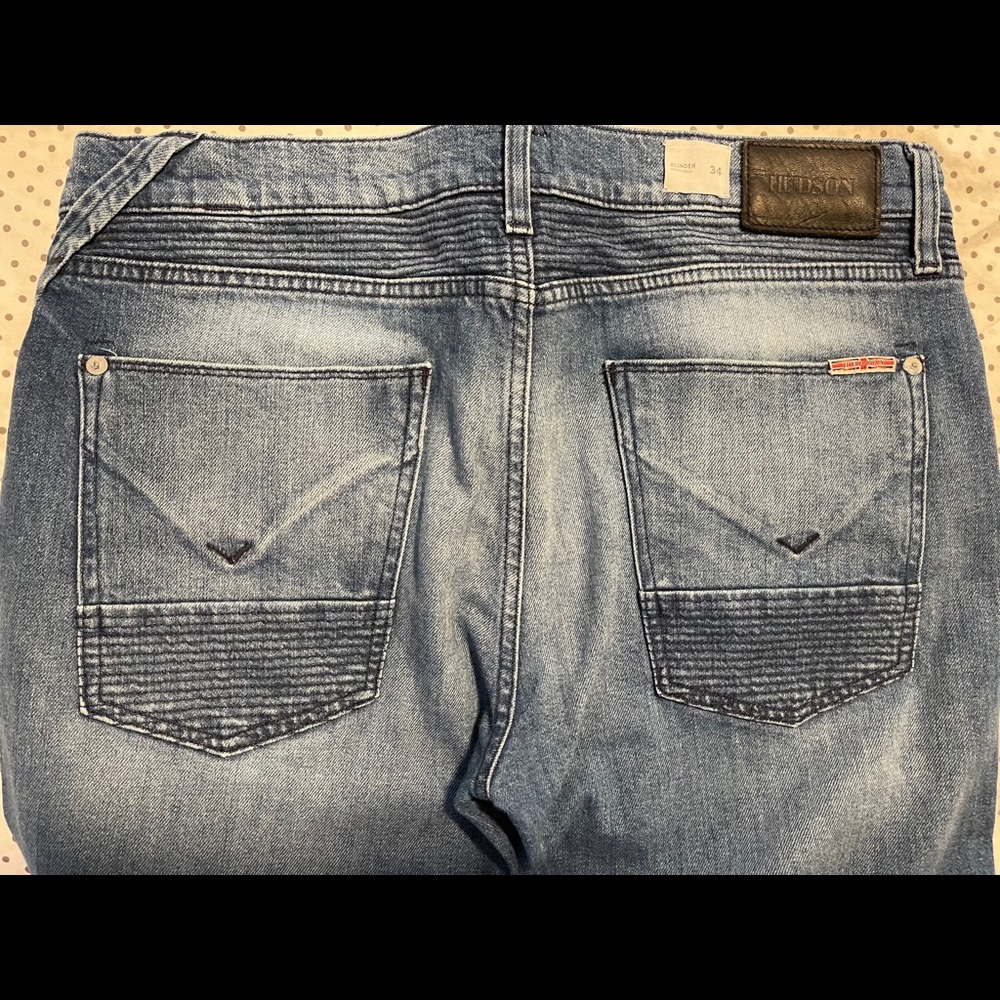Hudson Biker Jeans - 34 - Skinny Fit - Used
